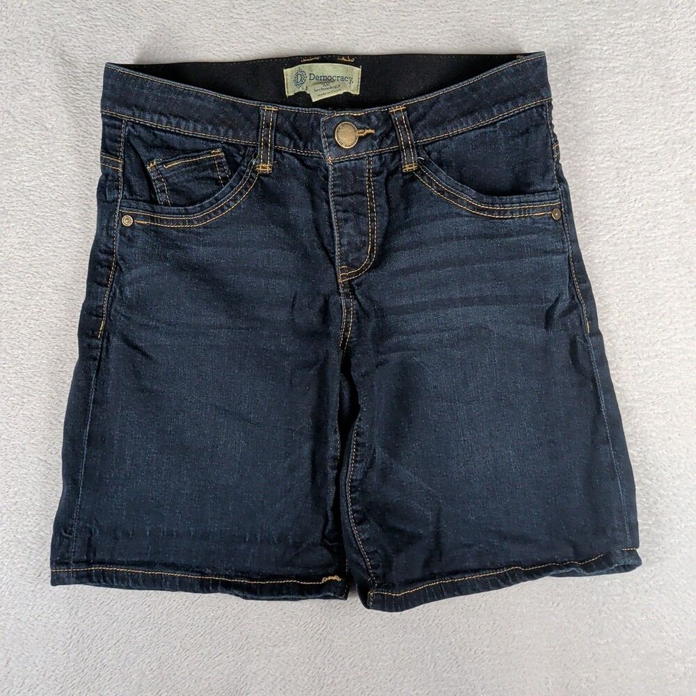 Democracy Ab Technology Bermuda Jean Shorts Women's 4 Blue Denim